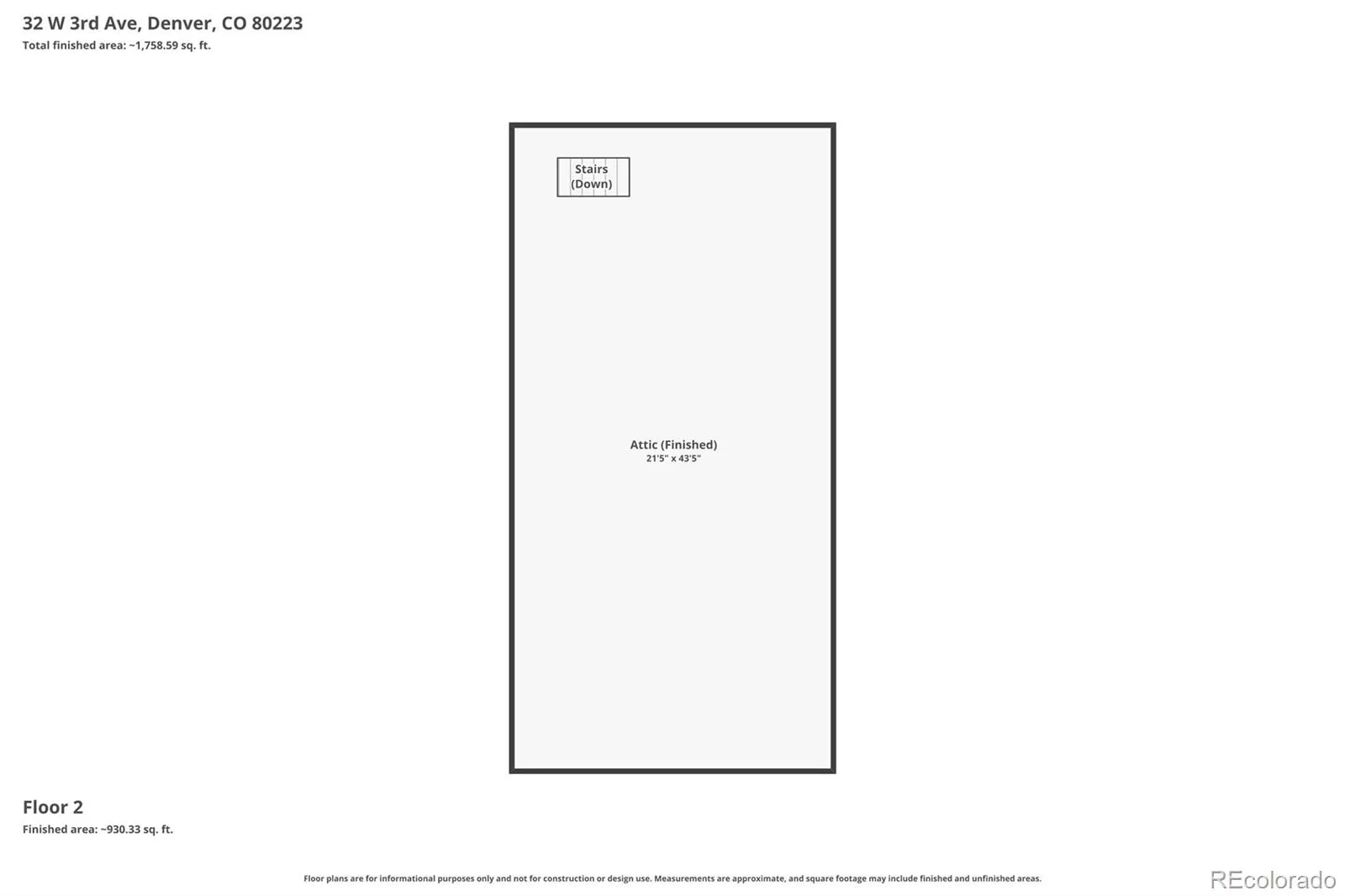 32 W 3rd Avenue Denver CO 80223 MLS #REC1555442 06032026224119 1600 48