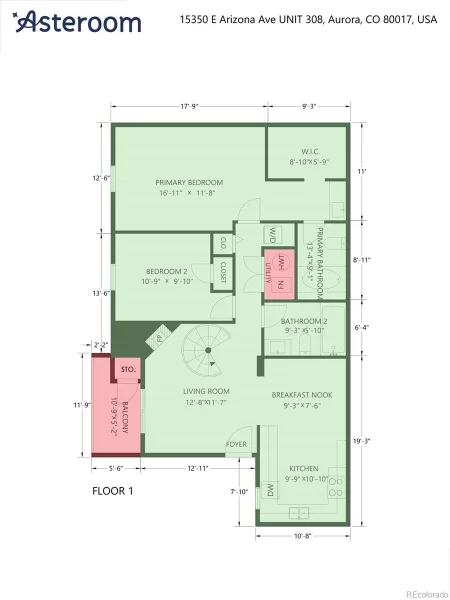 15350 E Arizona Avenue #308 Aurora CO 80017 | MLS #REC1629386 09232026134227 800 20