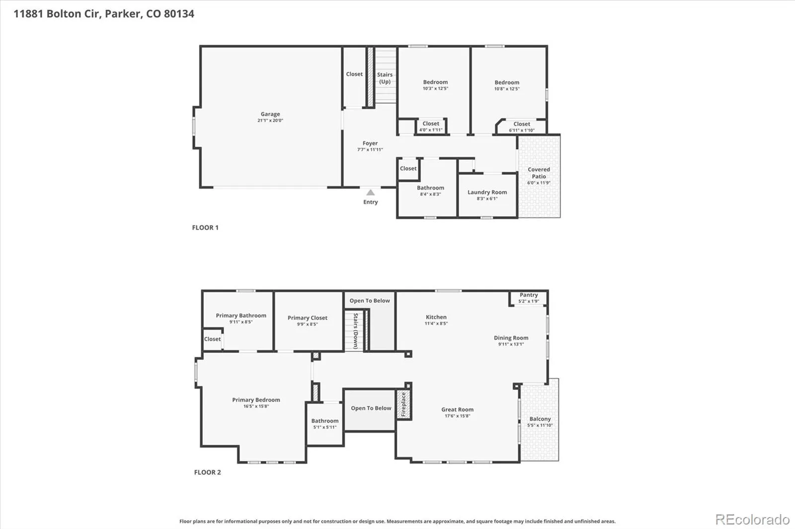 11881 Bolton Circle Parker CO 80134 | MLS #REC1717609 05122026225052 1600 29