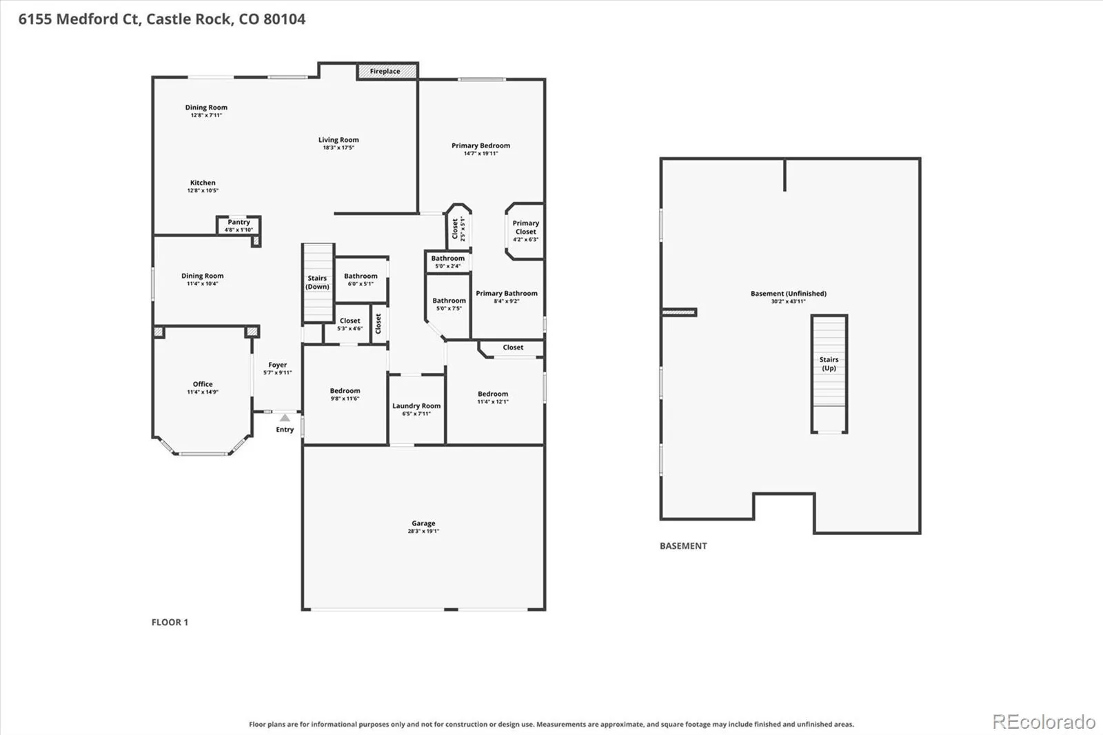 6155 Medford Court Castle Rock CO 80104 | MLS #REC1730077 08122026230612 1600 1
