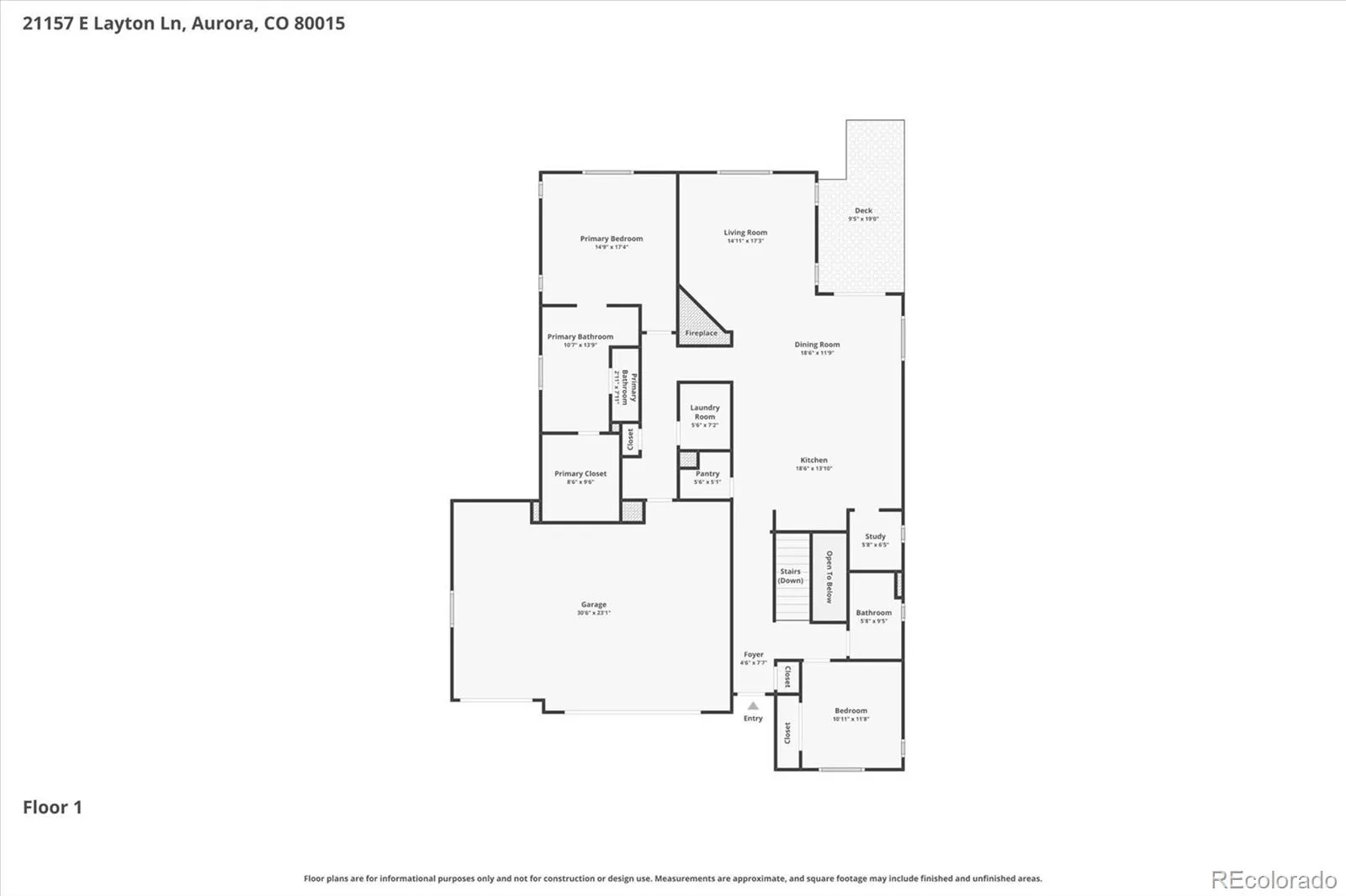 21157 E Layton Lane Aurora CO 80015 MLS #REC1750440 04152026032126 1600 1