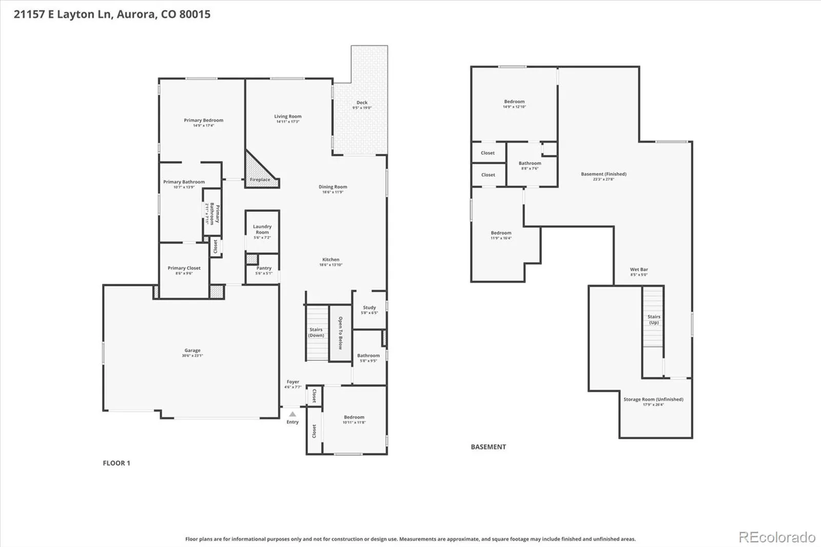 21157 E Layton Lane Aurora CO 80015 MLS #REC1750440 04152026032126 1600 44
