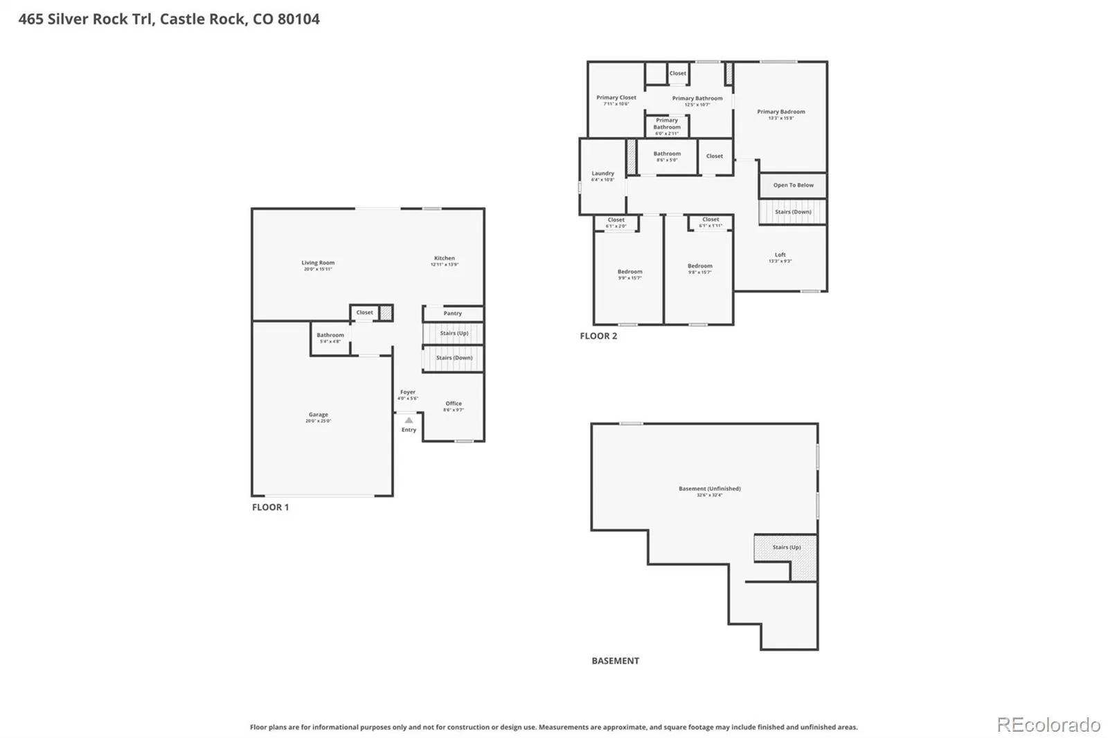 465 Silver Rock Trail Castle Rock CO 80104 | MLS #REC2277007 06302026182633 1600 29