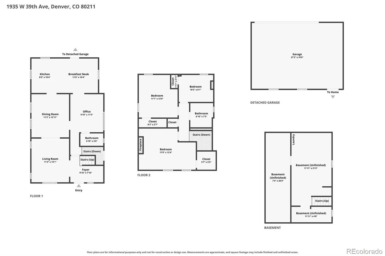 1935 W 39th Avenue Denver CO 80211 | MLS #REC2460075 09222026221913 1600 32