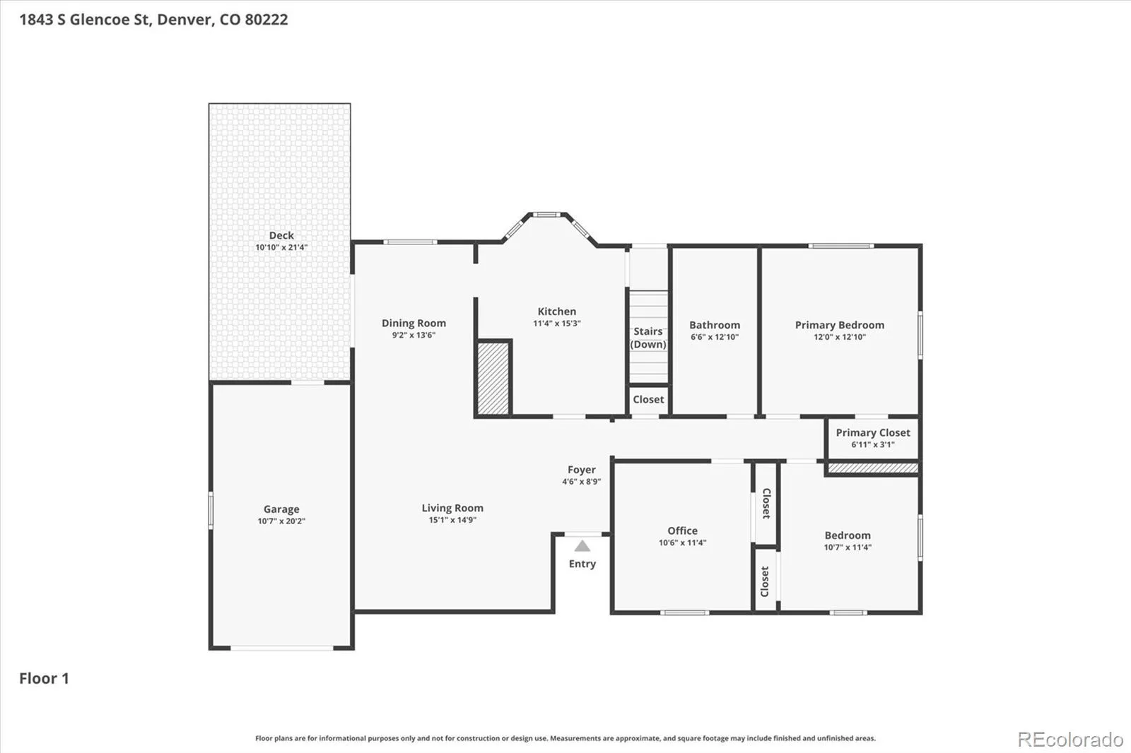 1843 S Glencoe Street Denver CO 80222 MLS #REC2460263 06092026013221 1600 37