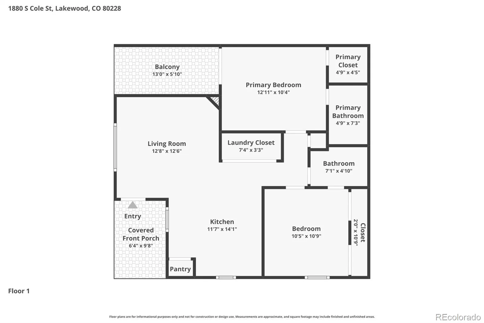 1880 S Cole Street #C8 Lakewood CO 80228 | MLS #REC2703989 07072026225746 1600 11