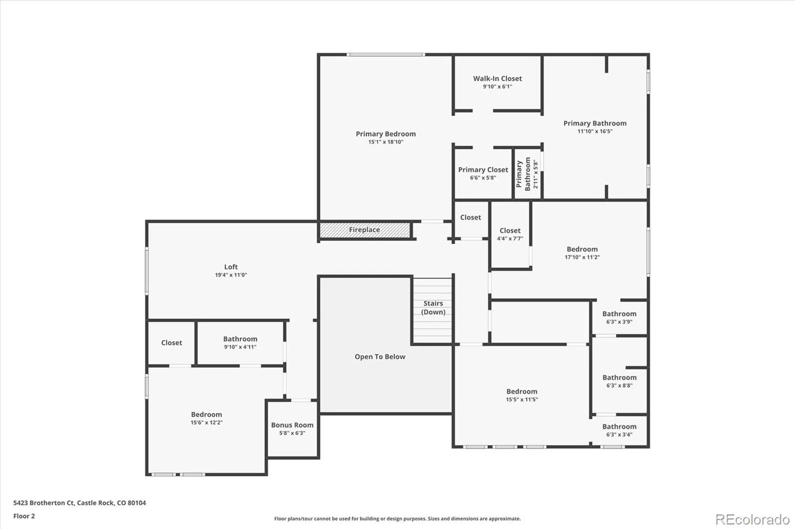 5423 Brotherton Court Castle Rock CO 80104 | MLS #REC2717867 07302026143345 1600 43