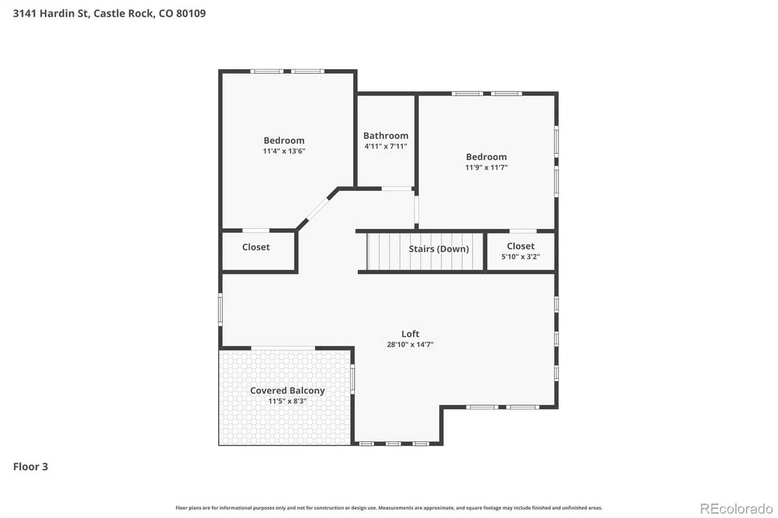 3141 Hardin Street Castle Rock CO 80109 | MLS #REC2998713 08032026224837 1600 42