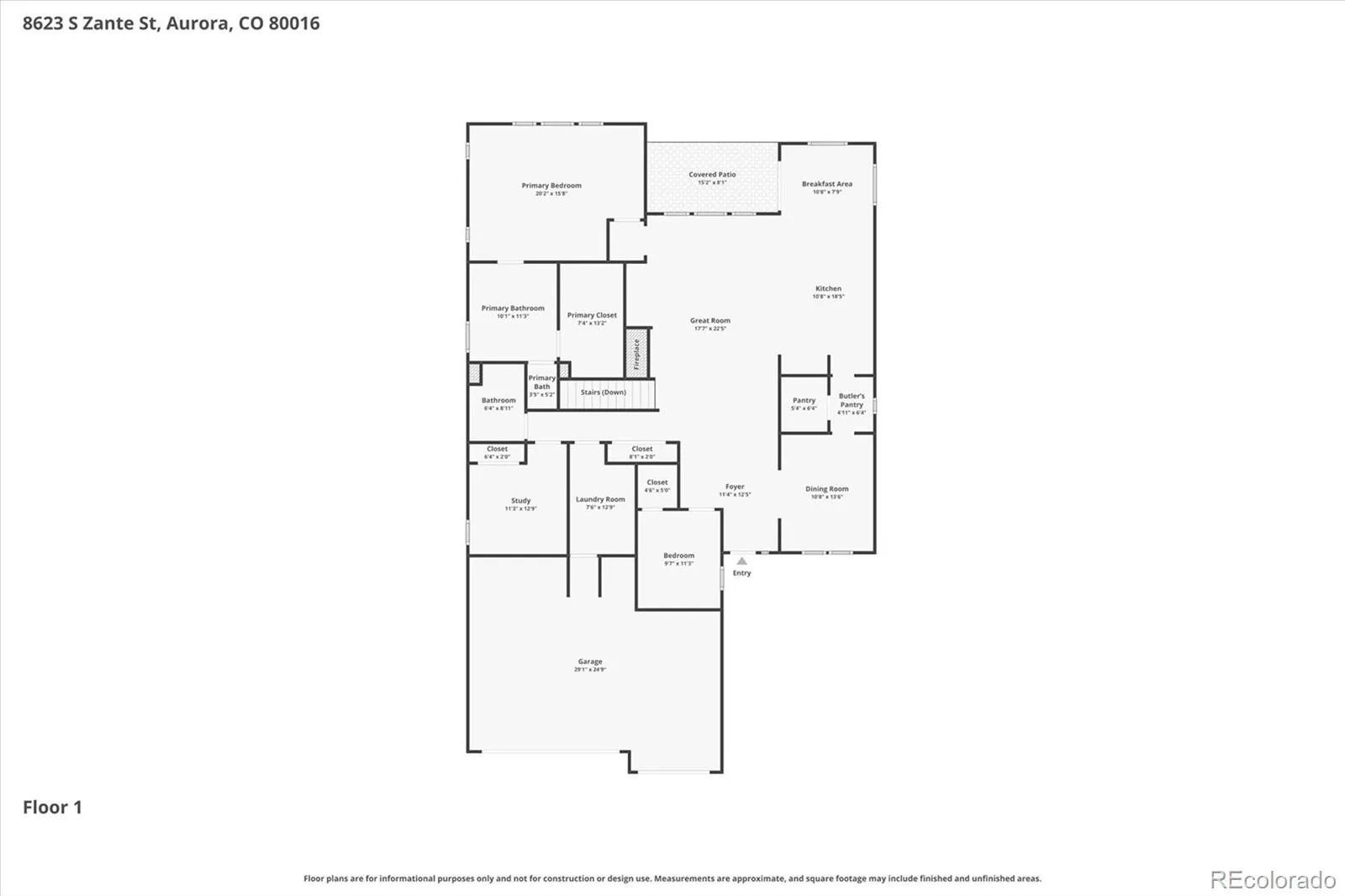 8623 S Zante Street Aurora CO 80016 MLS #REC3523294 06052026032223 1600 2