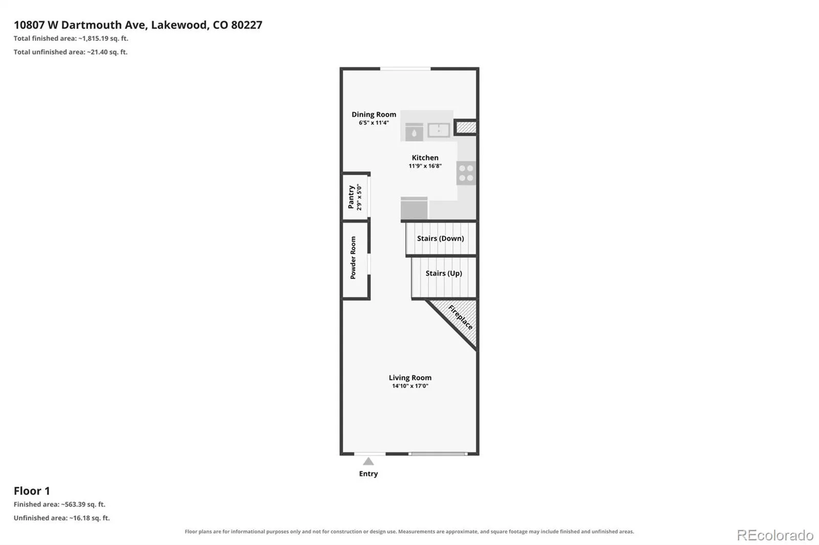 10807 W Dartmouth Avenue Denver CO 80227 | MLS #REC3567793 08172026160603 1600 29