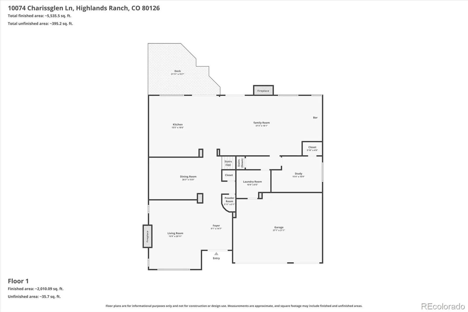 10074 Charissglen Lane Highlands Ranch CO 80126 MLS #REC3599286 06192026233410 1600 45