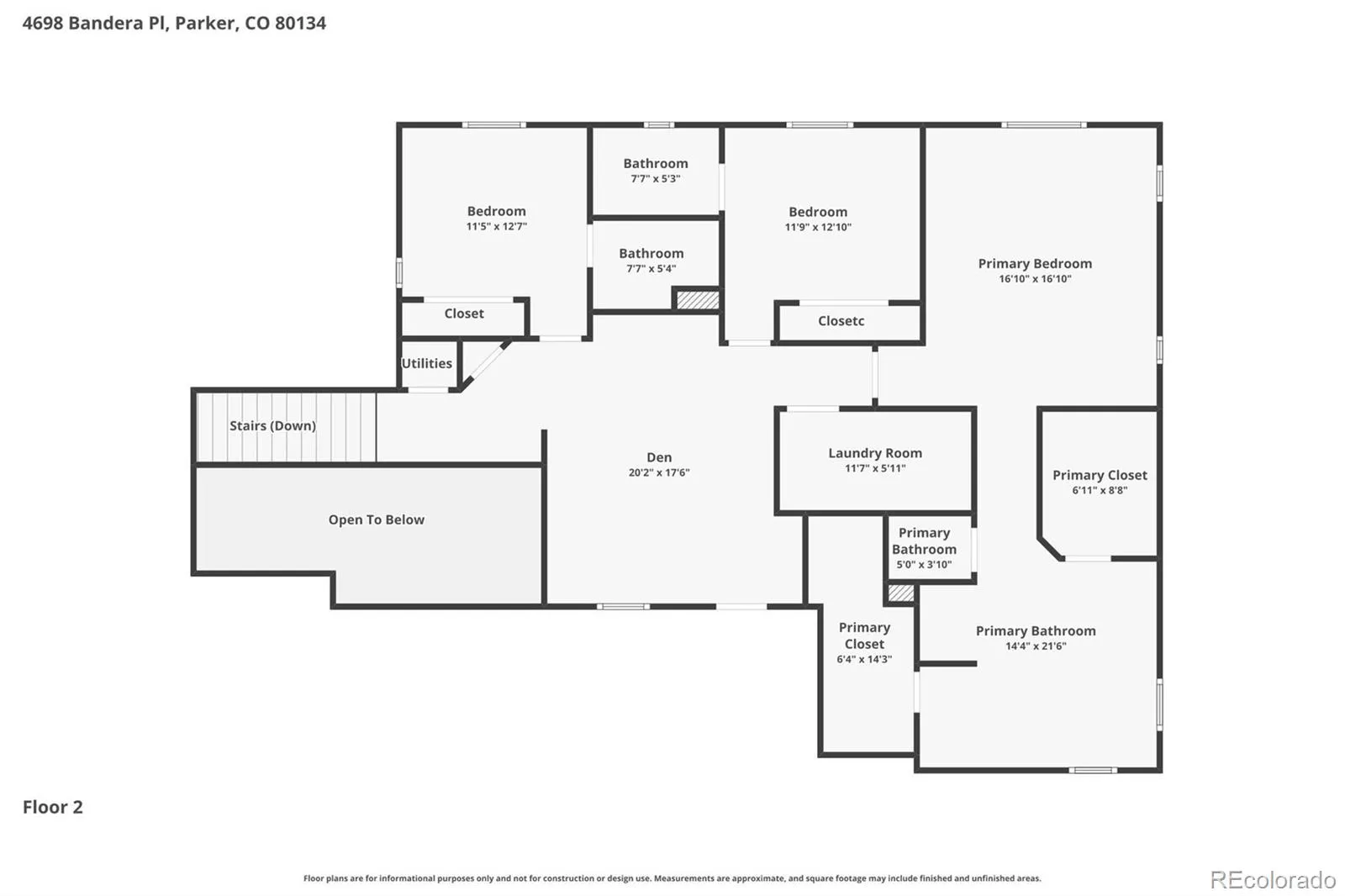 4698 Bandera Place Parker CO 80134 MLS #REC3622844 04162026164159 1600 41