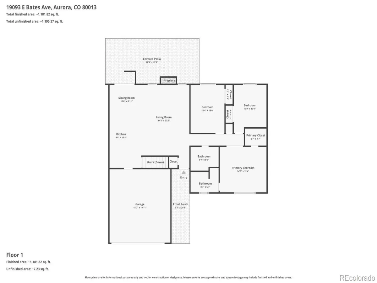 19093 E Bates Avenue Aurora CO 80013 MLS #REC3911257 07102026155052 1200 27
