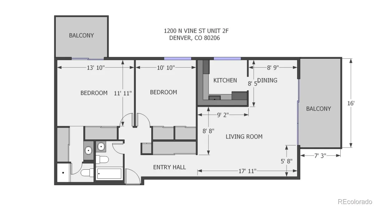 1200 Vine Street #2F Denver CO 80206 MLS #REC3989430 07172026181101 1200 8