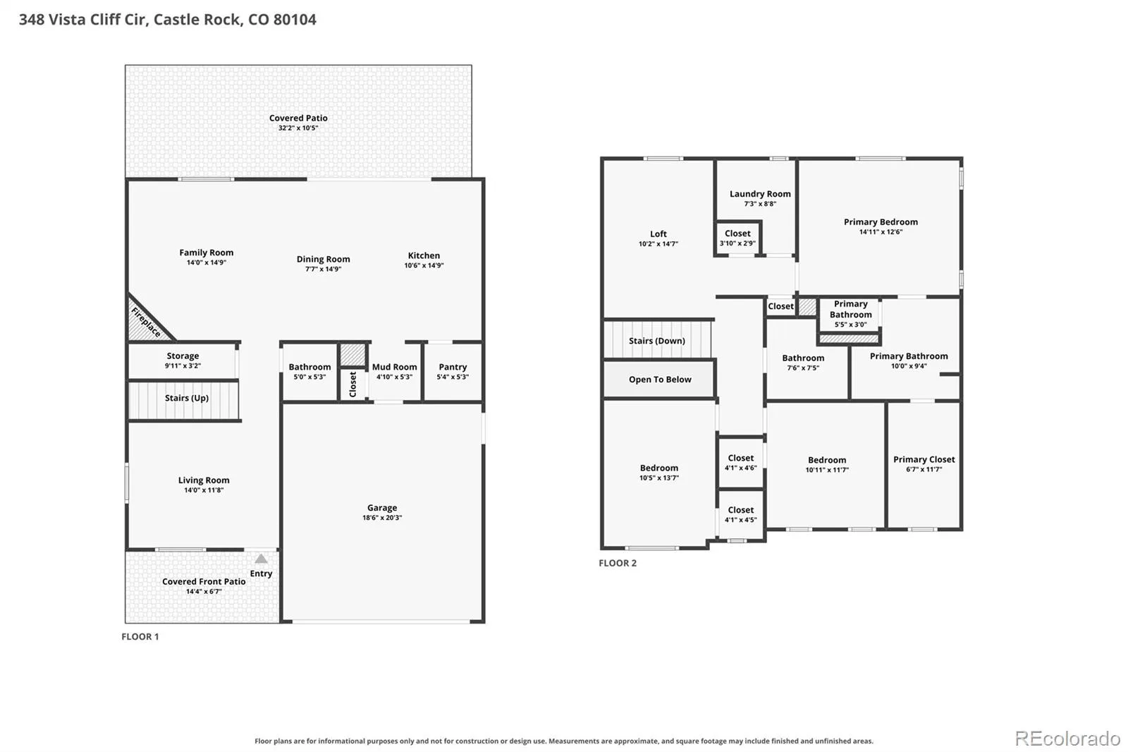 348 Vista Cliff Circle Castle Rock CO 80104 | MLS #REC4031370 08222026063115 1600 48