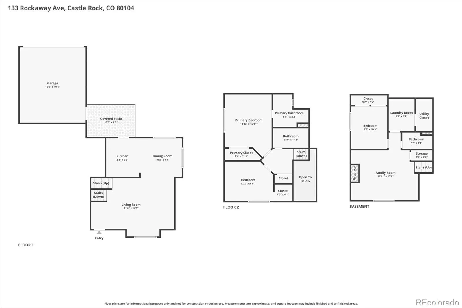 133 Rockaway Avenue Castle Rock CO 80104 | MLS #REC4123713 08282026174805 1600 44