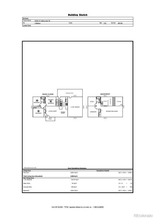 6046 S Valleyview Street Littleton CO 80120 | MLS #REC4231577 08262026210536 595 34