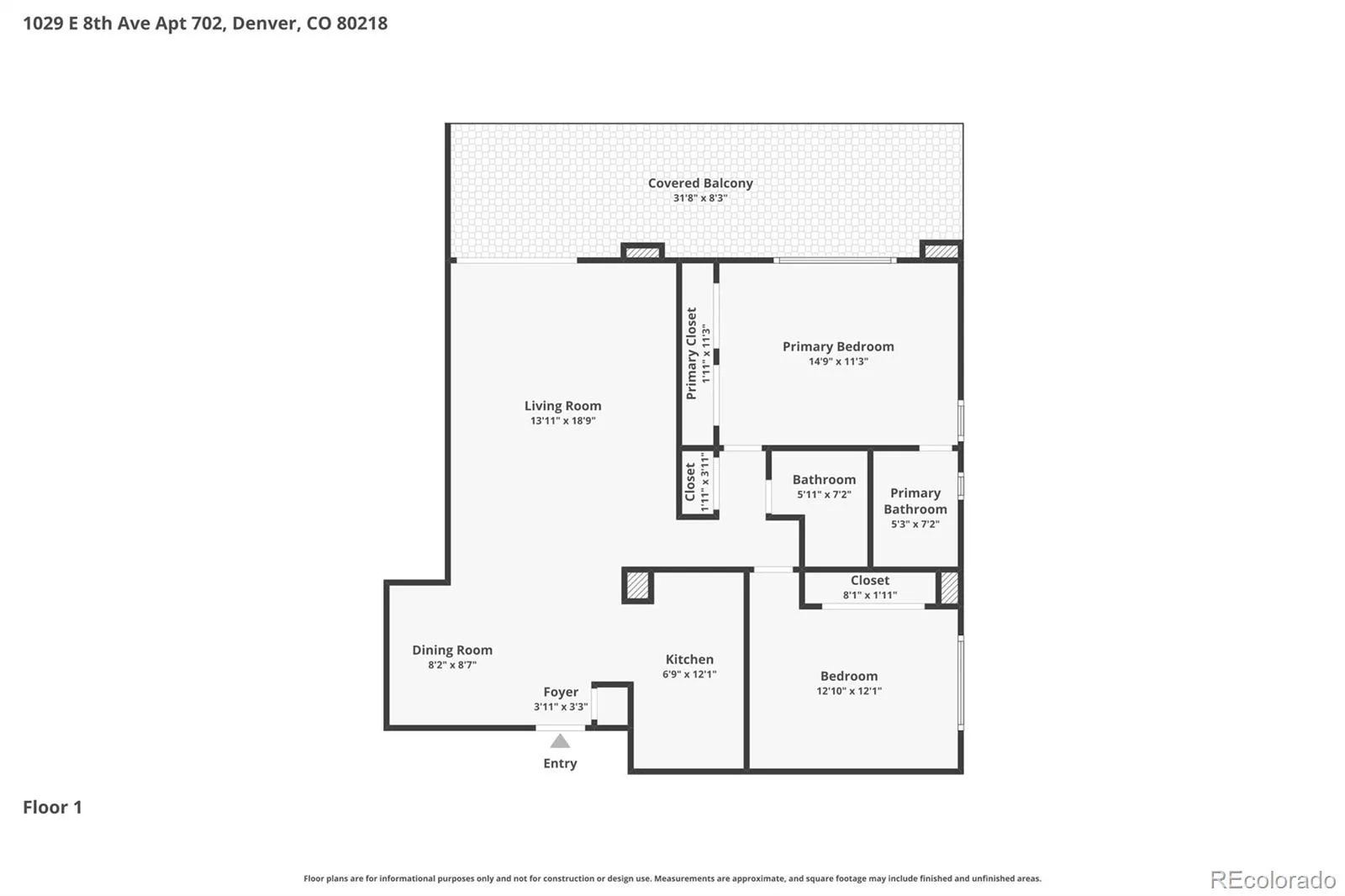 1029 E 8th Avenue #702 Denver CO 80218 MLS #REC4256655 07072026214358 1600 26