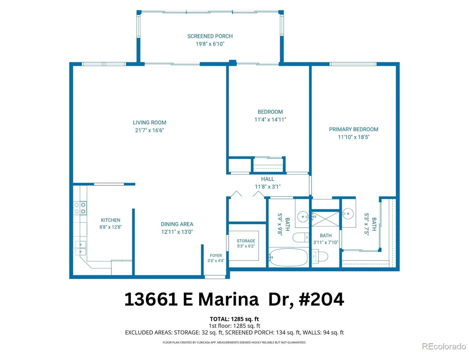 13661 E Marina Drive #204 Aurora CO 80014 | MLS #REC4434827 07242026050926 1600 30