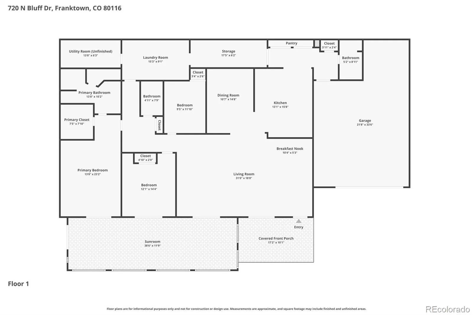 720 N Bluff Drive Franktown CO 80116 | MLS #REC4462747 06092026001208 1600 31