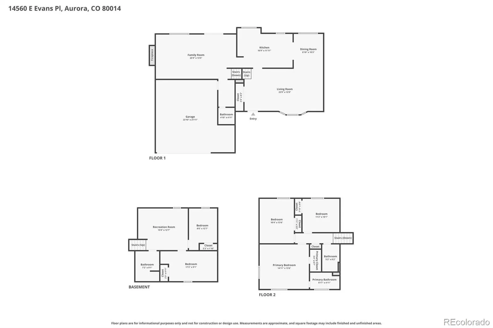 14560 E Evans Place Aurora CO 80014 MLS #REC4658742 06232026000747 1600 25