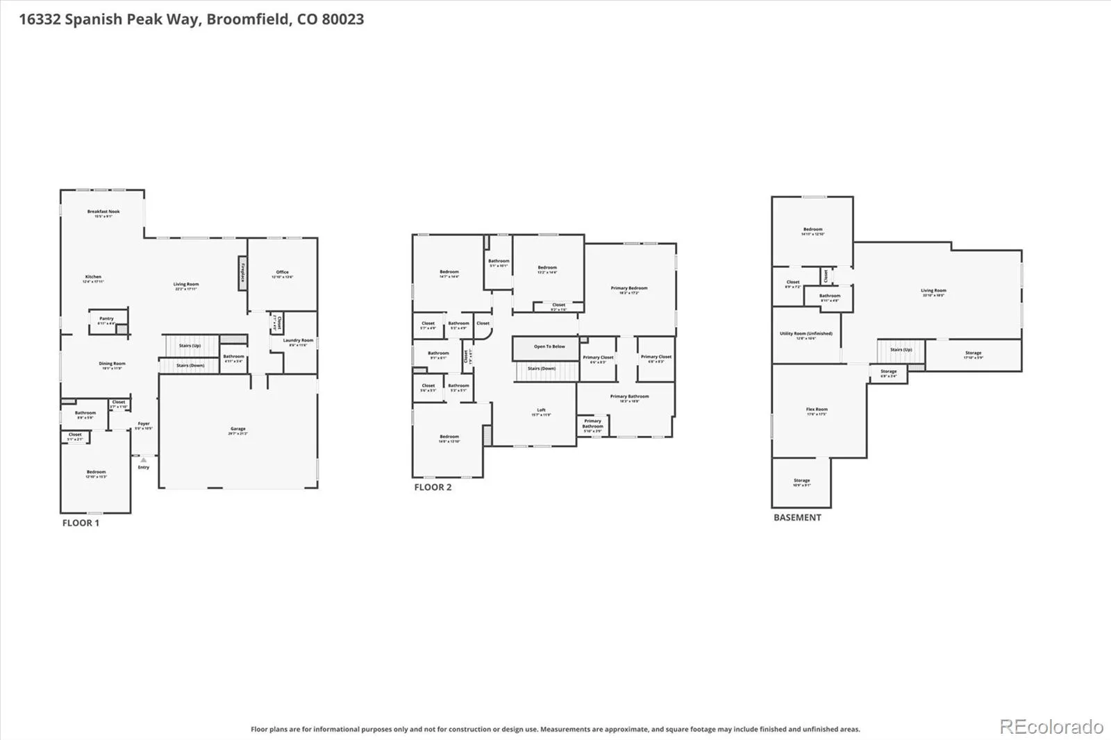 16332 Spanish Peak Way Broomfield CO 80023 | MLS #REC4694645 08272026202617 1600 39