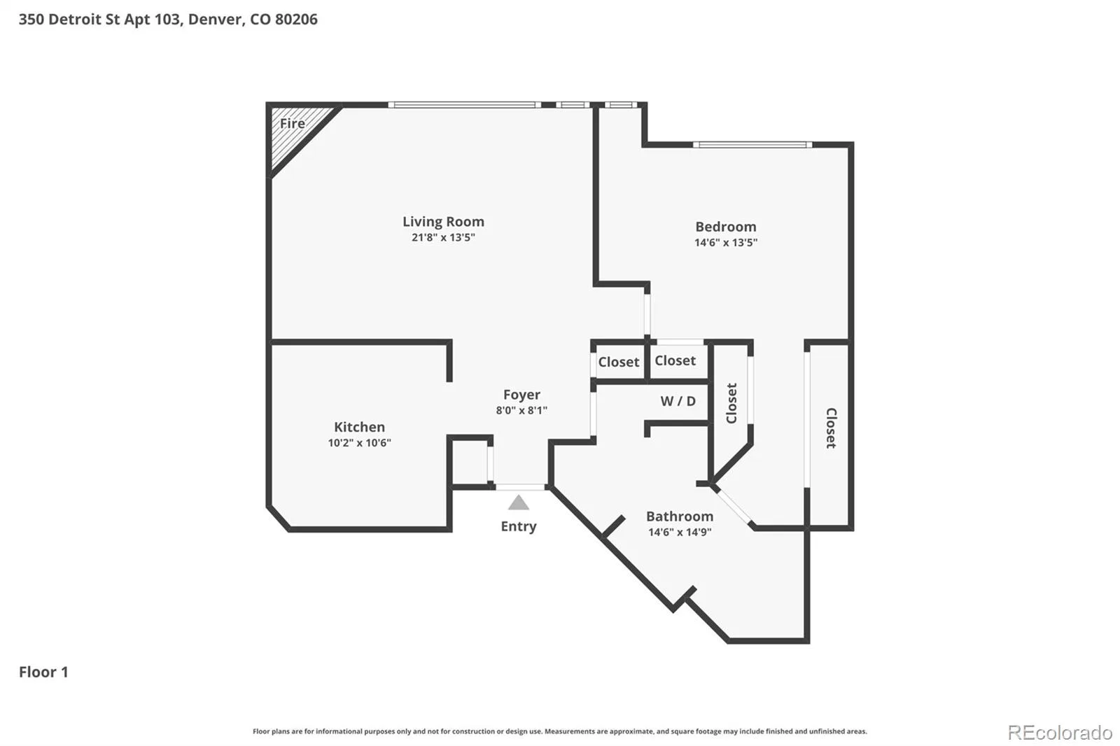 350 Detroit Street #103 Denver CO 80206 MLS #REC4803769 07092026211913 1600 38