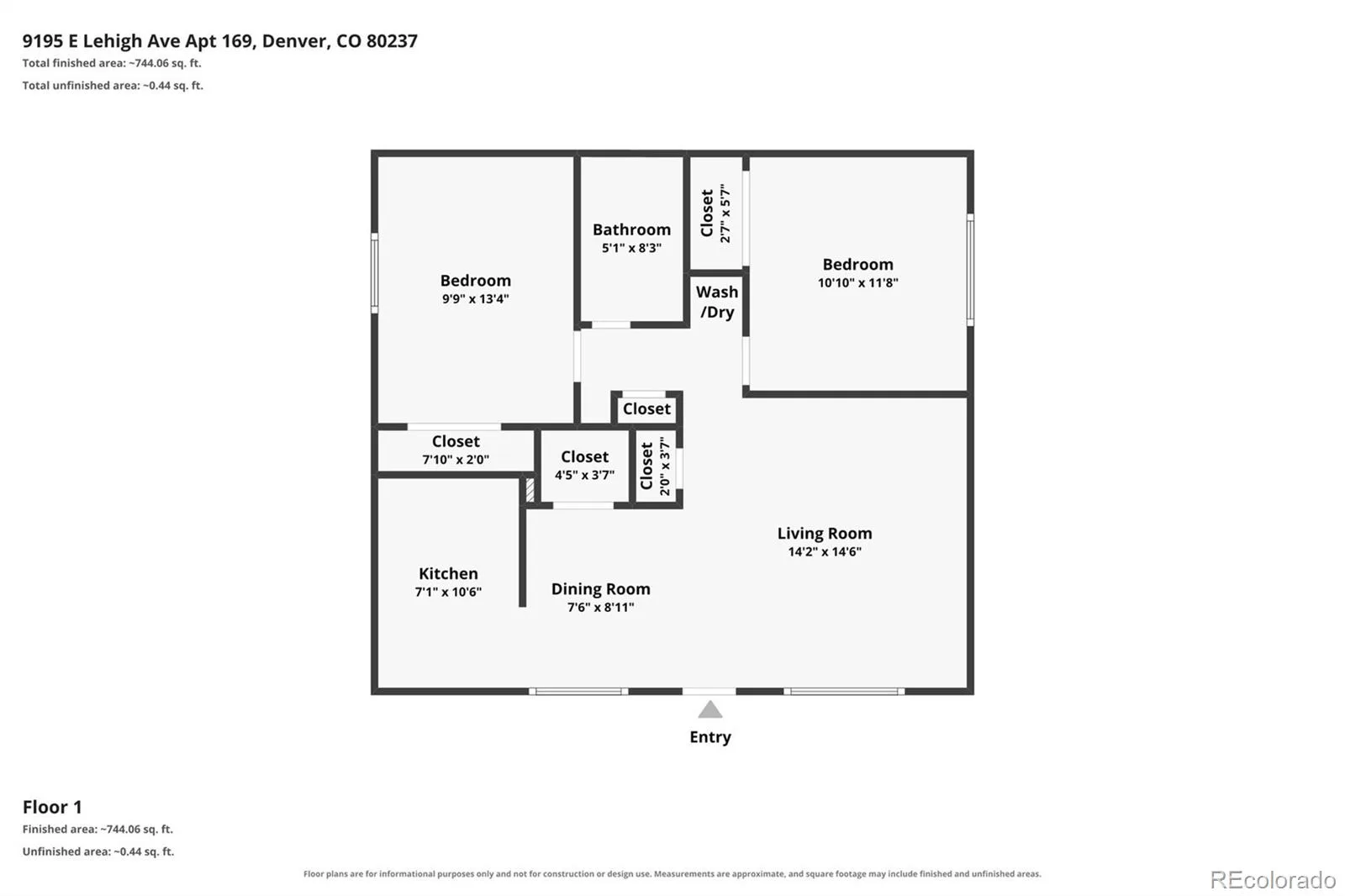 9195 E Lehigh Avenue #169 Denver CO 80237 | MLS #REC4982961 08202026154728 1600 14