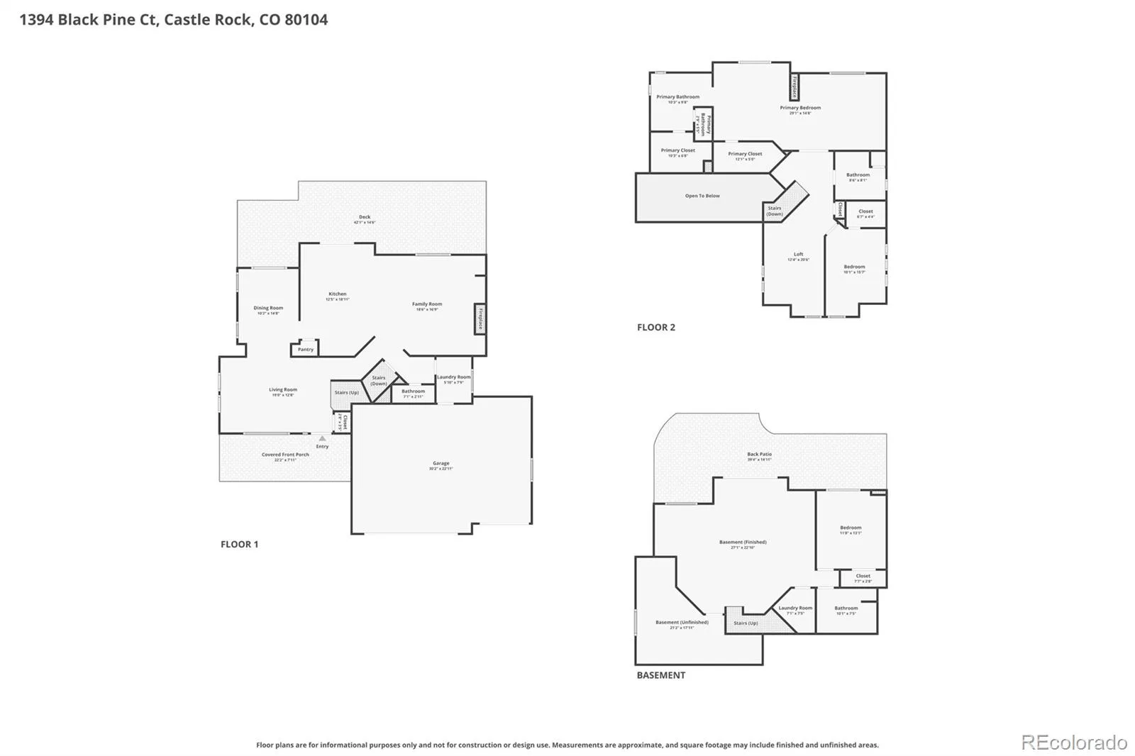 1394 Black Pine Court Castle Rock CO 80104 | MLS #REC5188680 08092026210922 1600 49