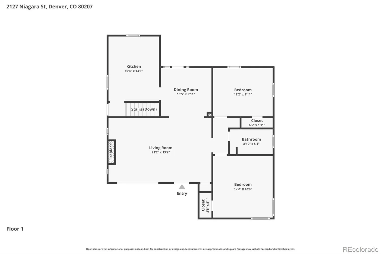 2127 Niagara Street Denver CO 80207 MLS #REC5304434 07162026000835 1600 44