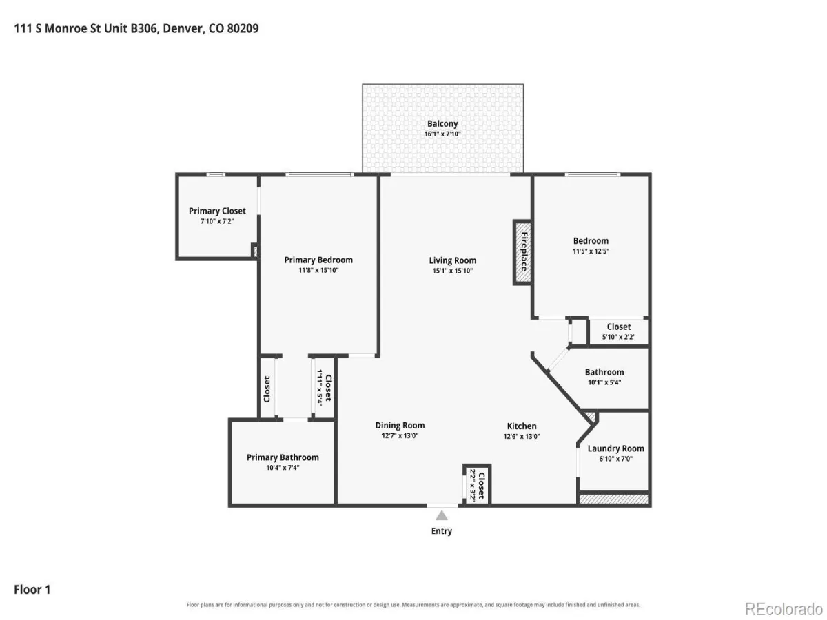 111 S Monroe Street #B306 Denver CO 80209 | MLS #REC5398912 09232026031612 1200 30