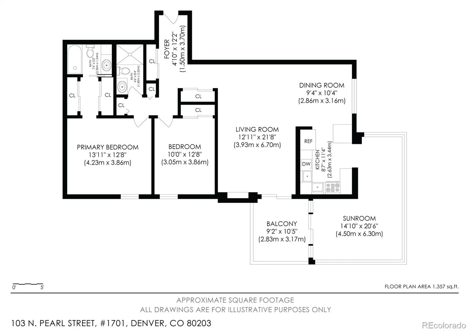 130 N Pearl Street #1701 Denver CO 80203 | MLS #REC5557893 09262026171334 1600 49