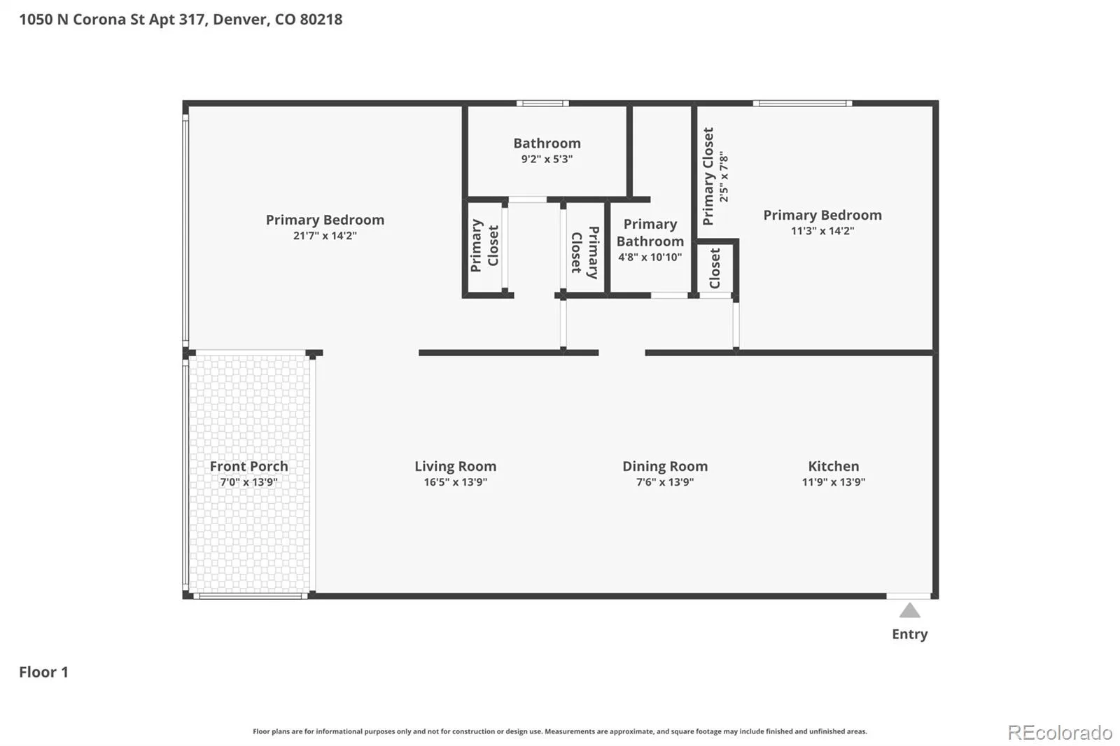 1050 N Corona Street #317 Denver CO 80218 MLS #REC5612396 07152026183852 1600 23