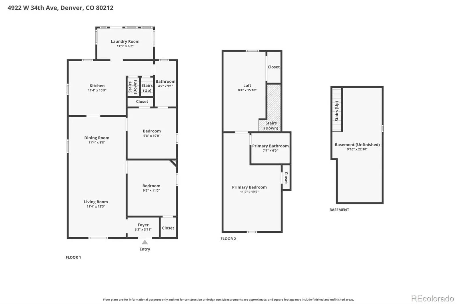 4922 W 34th Avenue Denver CO 80212 MLS #REC5909730 04212026232426 1600 28