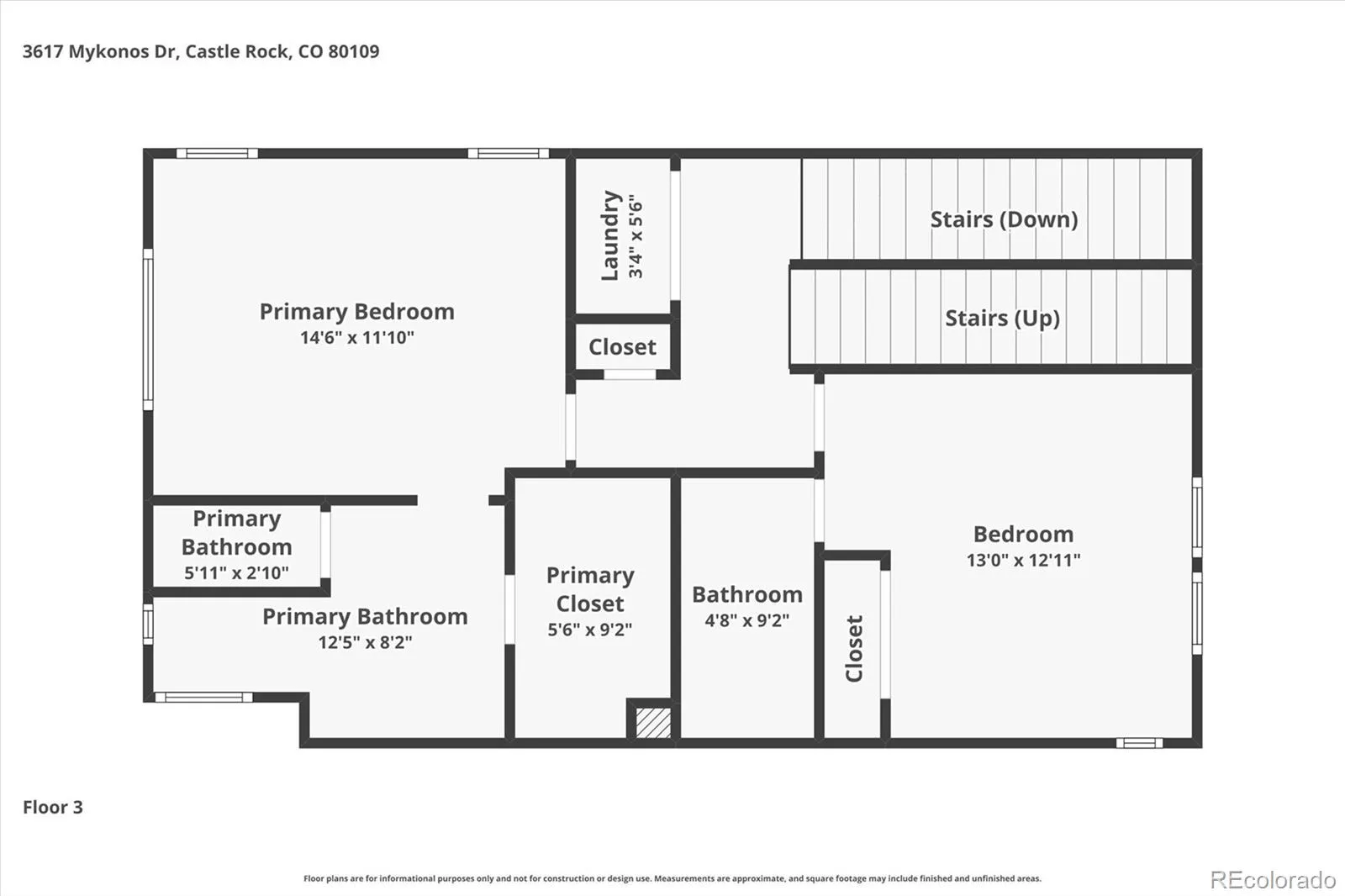 3617 Mykonos Drive Castle Rock CO 80109 | MLS #REC6045000 08082026034835 1600 48