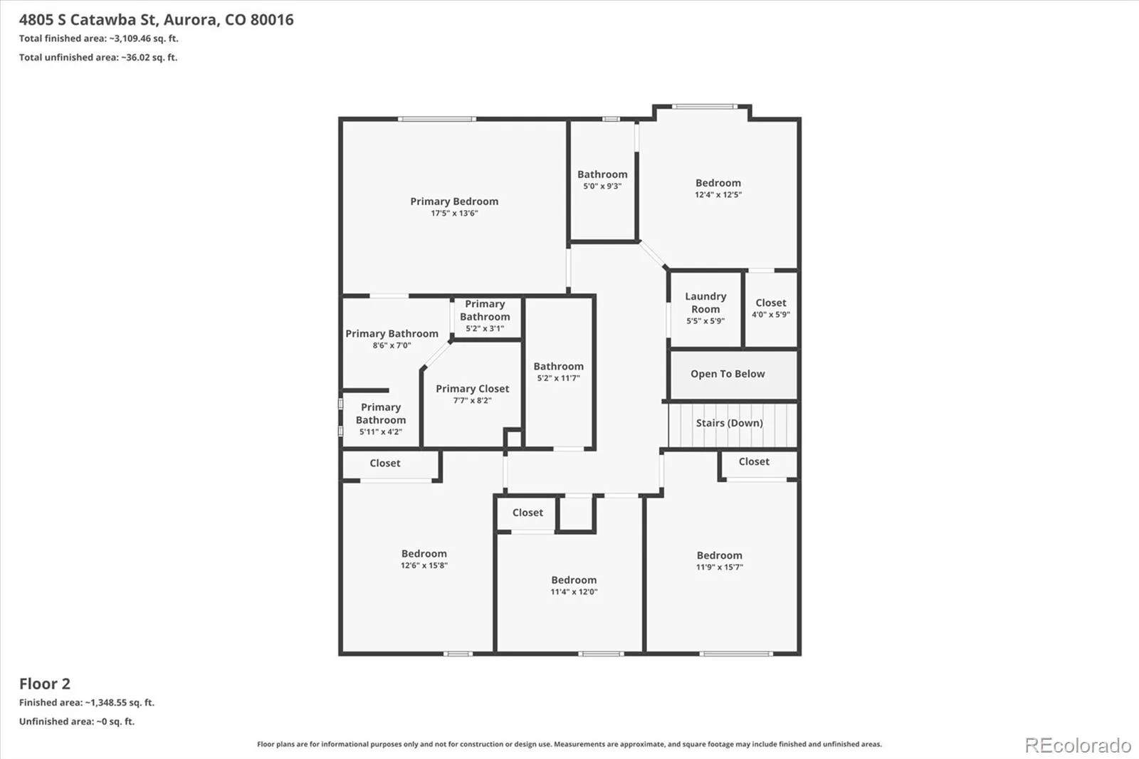4805 S Catawba Street Aurora CO 80016 MLS #REC6164216 06122026173411 1600 30