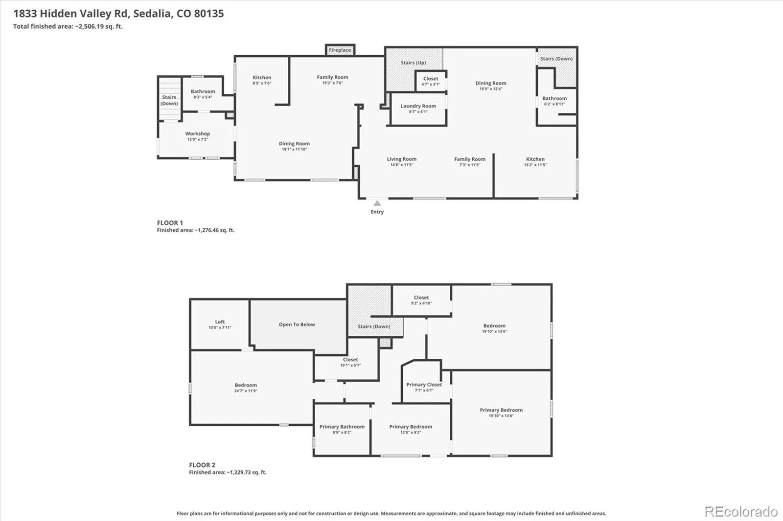 1833 Hidden Valley Road Sedalia CO 80135 | MLS #REC6178720 07182026125921 1600 48