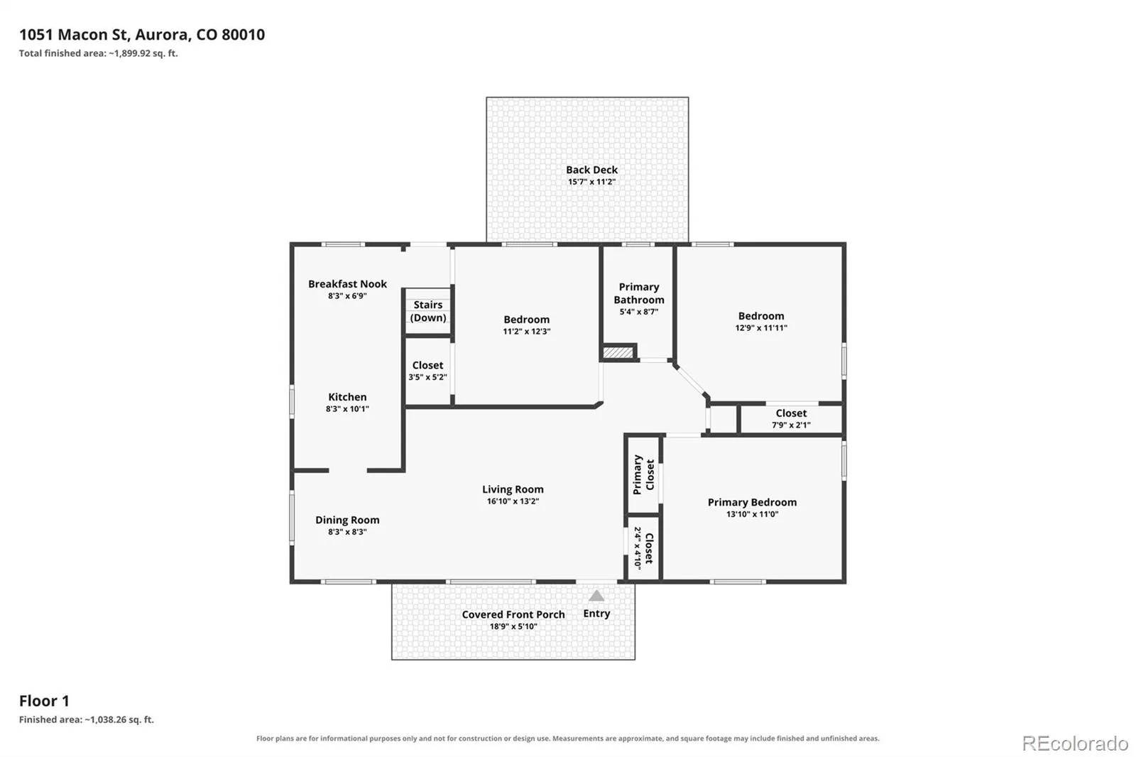1051 Macon Street Aurora CO 80010 | MLS #REC6258627 09222026120432 1600 36