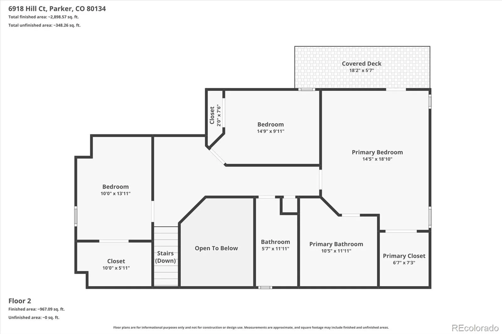 6918 Hill Court Parker CO 80134 MLS #REC6264231 06202026202336 1600 48