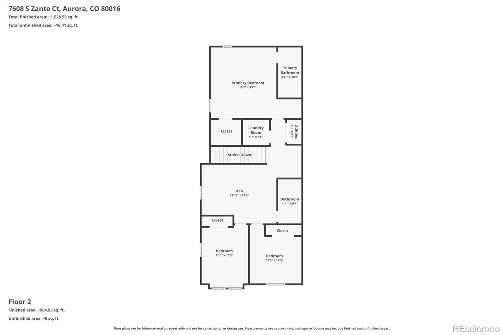 7608 S Zante Court Aurora CO 80016 | MLS #REC6269430 06202026055001 1600 28