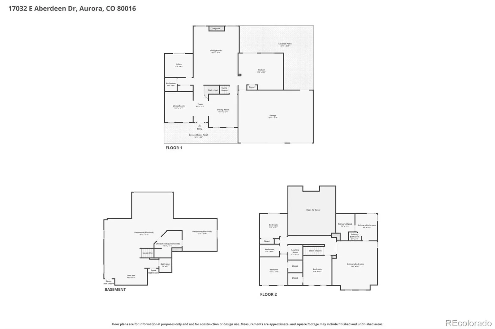 17032 E Aberdeen Drive Aurora CO 80016 MLS #REC6502313 06102026164737 1600 41