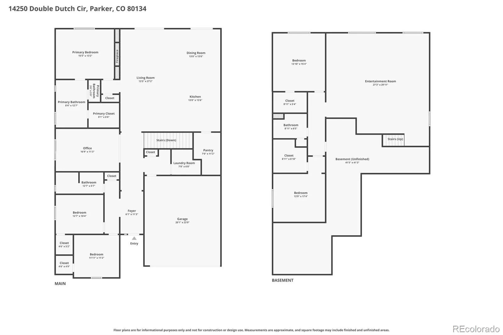 14250 Double Dutch Circle Parker CO 80134 MLS #REC6621242 05012026172823 1600 35