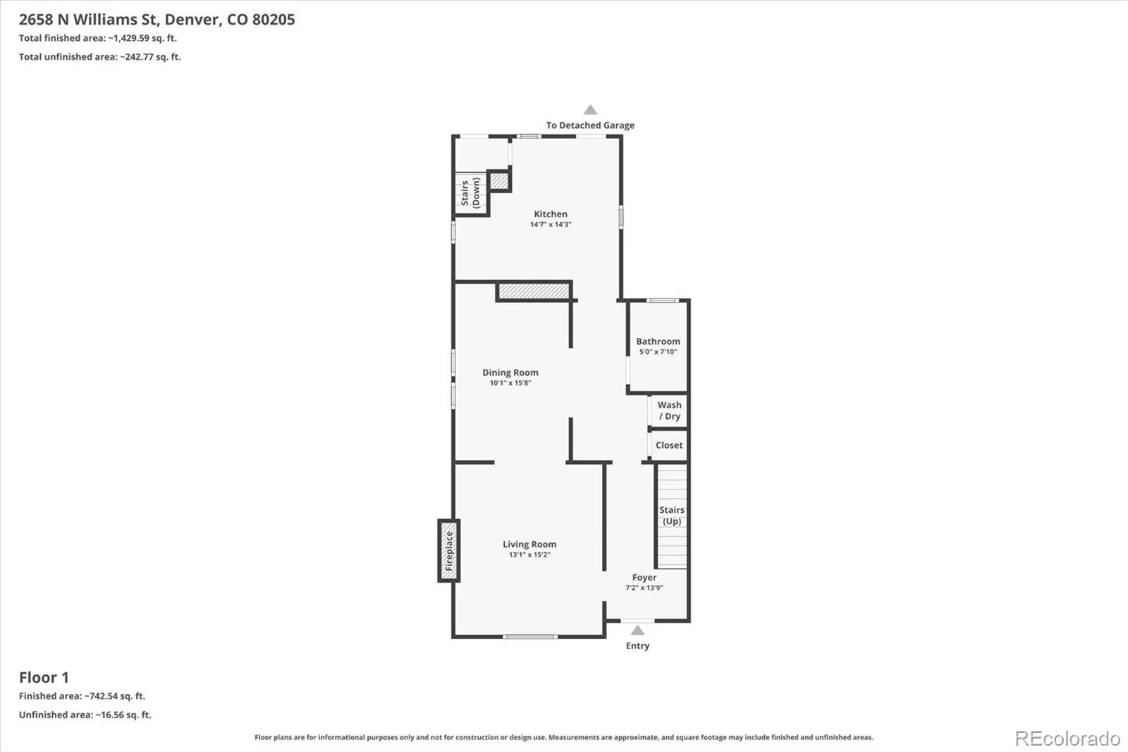 2658 N Williams Street Denver CO 80205 MLS #REC6646346 07092026032441 1600 30