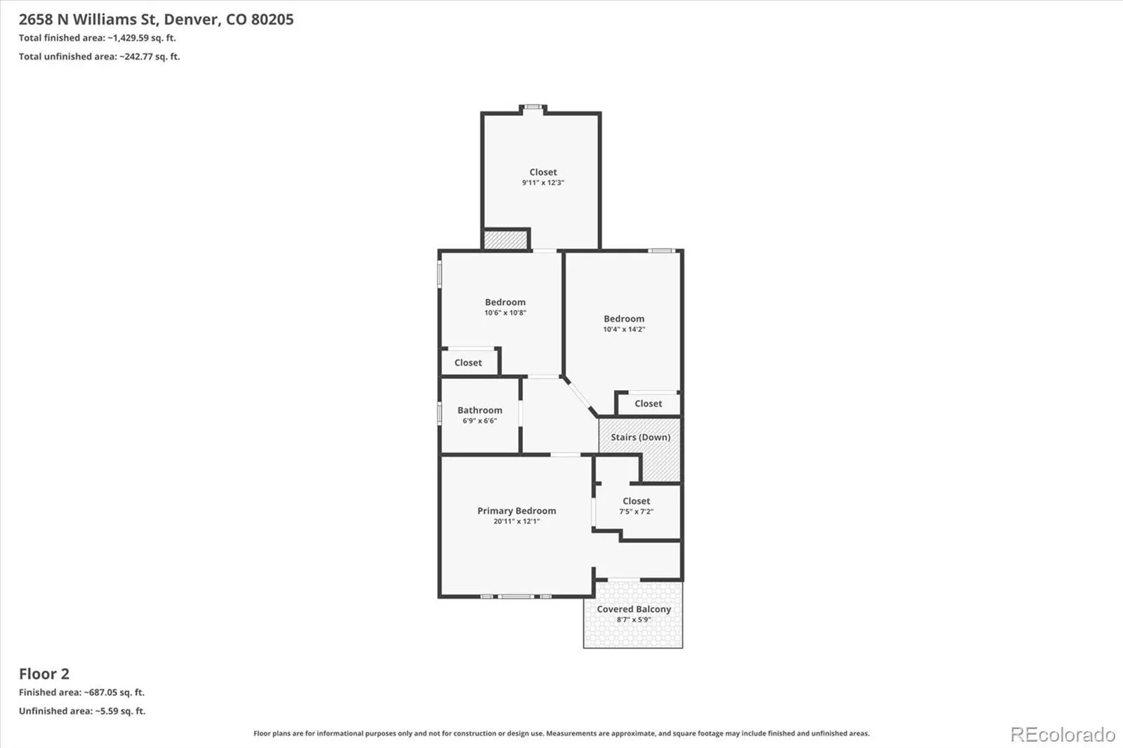 2658 N Williams Street Denver CO 80205 MLS #REC6646346 07092026032441 1600 31