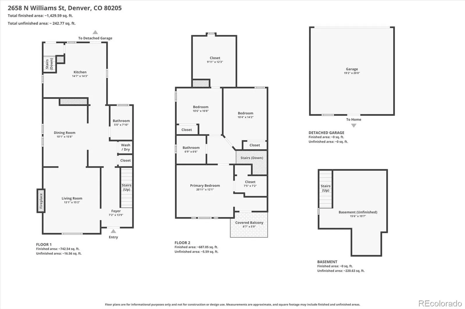 2658 N Williams Street Denver CO 80205 MLS #REC6646346 07092026032441 1600 34