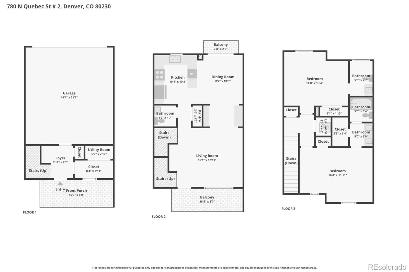 780 Quebec Street #2 Denver CO 80230 MLS #REC6649190 04272026181918 1600 34