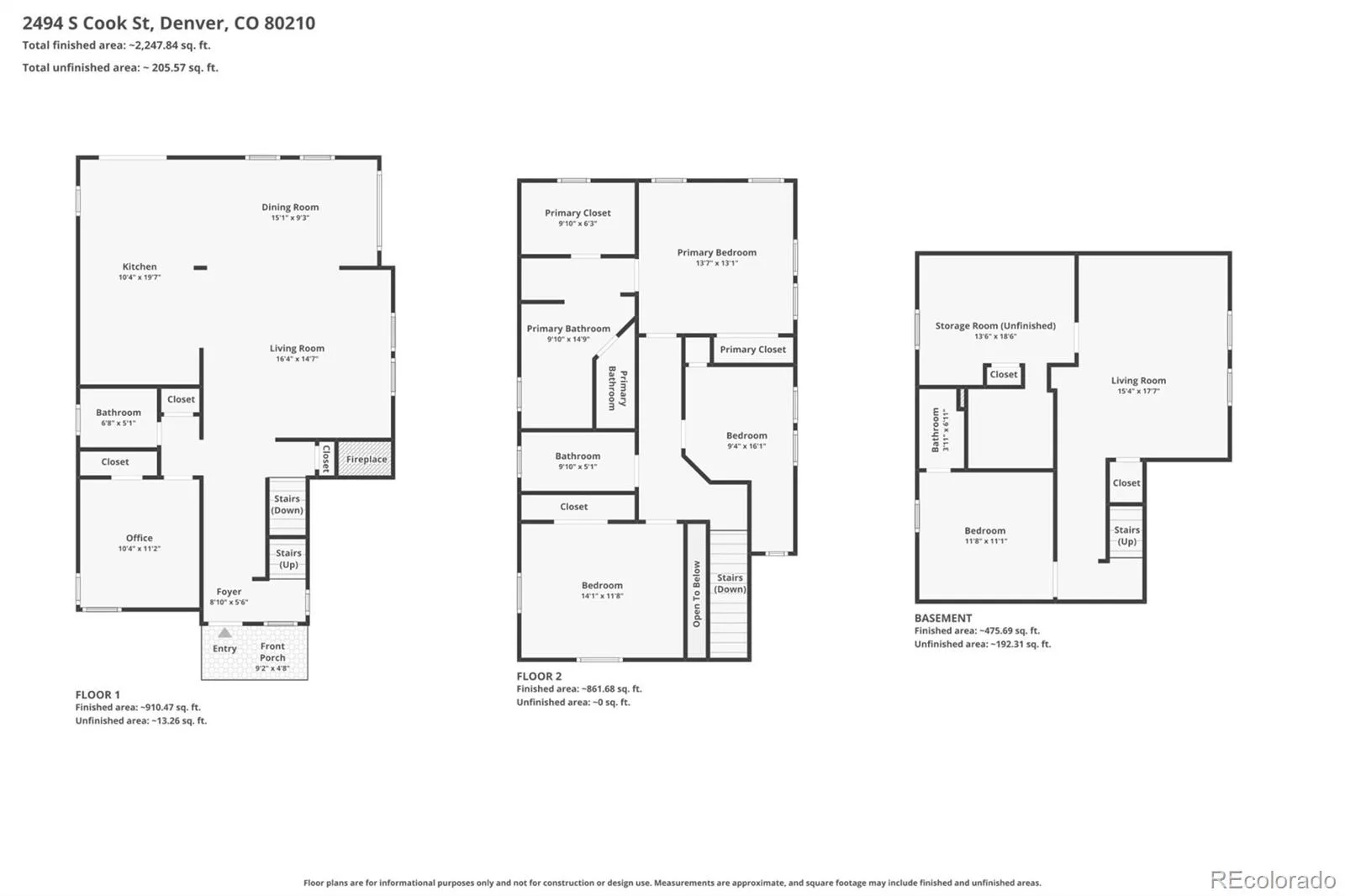 2494 S Cook Street Denver CO 80210 MLS #REC6689549 07032026005553 1600 44