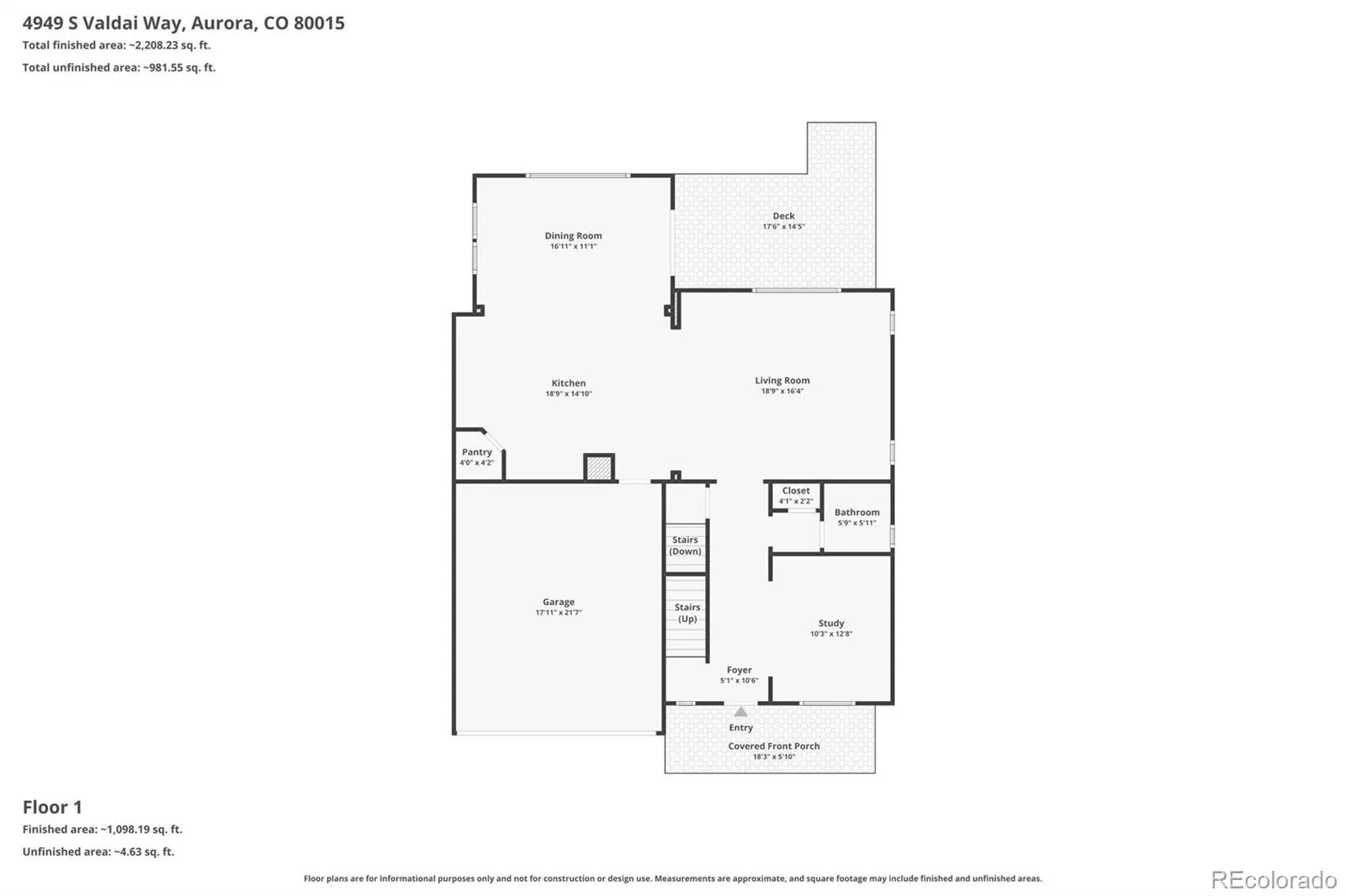 4949 S Valdai Way Aurora CO 80015 | MLS #REC6792031 06172026235150 1600 28