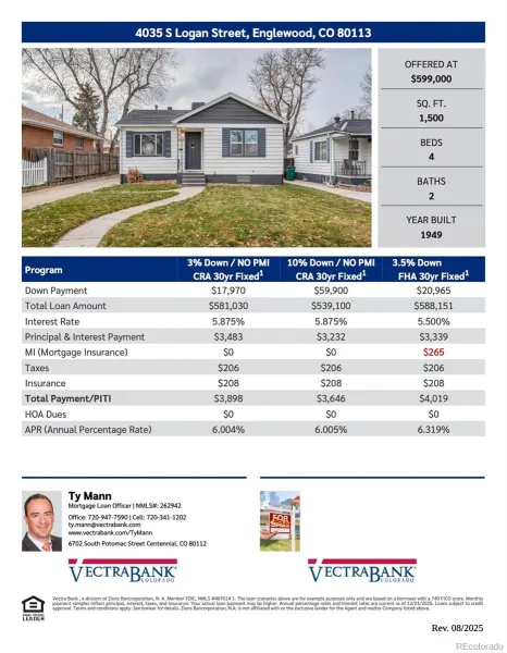 4035 S Logan Street Englewood CO 80113 | MLS #REC6888601 08072026141004 800 32