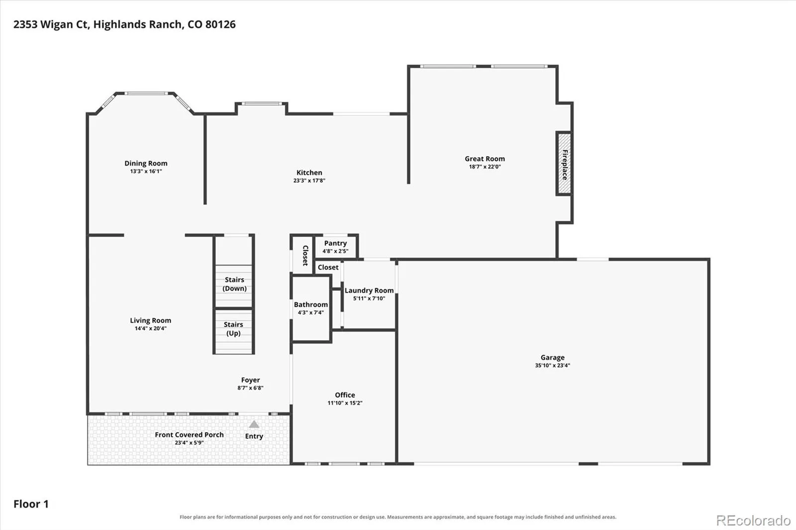 2353 Wigan Court Highlands Ranch CO 80126 | MLS #REC6926298 08032026155719 1600 44